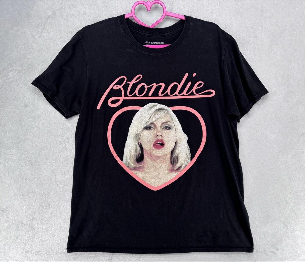 Daisy Street Shirt Unisex S Black Blondie Heart Graphic Band Tee 100% Cotton